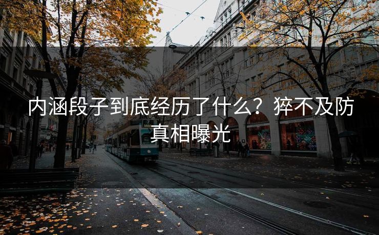 内涵段子到底经历了什么？猝不及防真相曝光